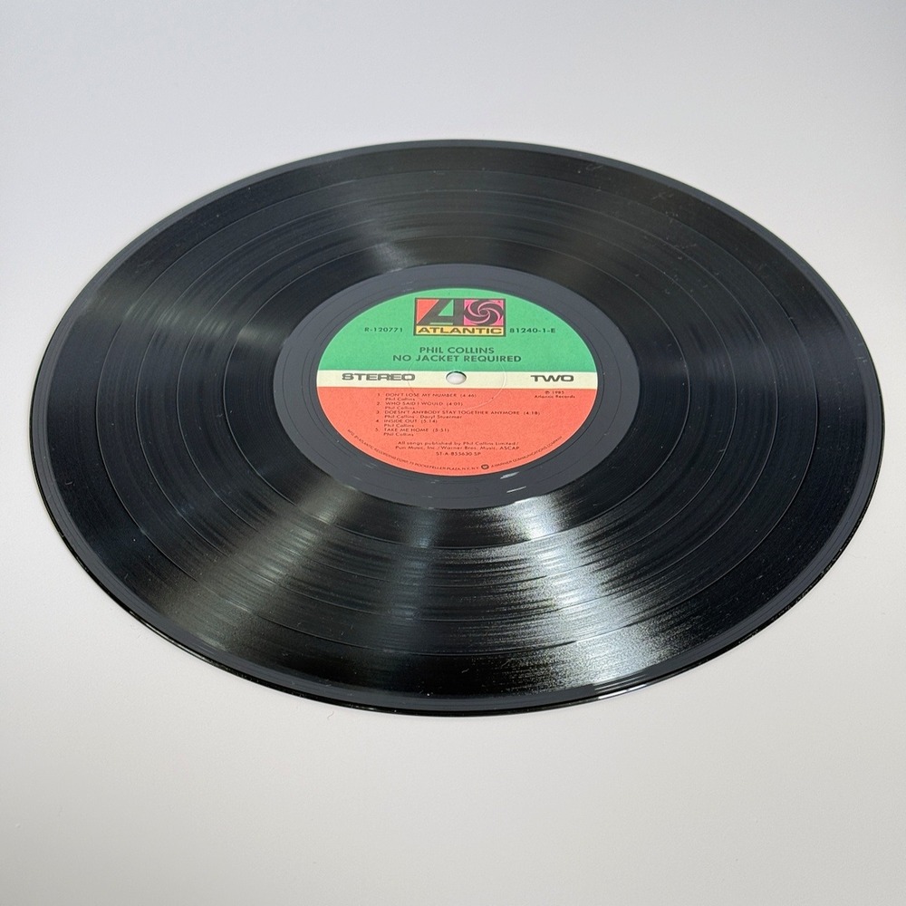 Phil Collins - No Jacket Required LP 1985 RCA Music Service Club Edition - Picture 5 of 5